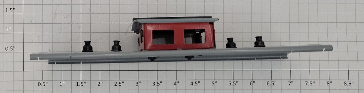 ETS 506-1 O Gauge Repainted Cupola Caboose Metal Roof