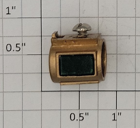 Lionel SH-2X Large Brass Red, Green and Gold Painted Die-Cast Headlight w/ Screw