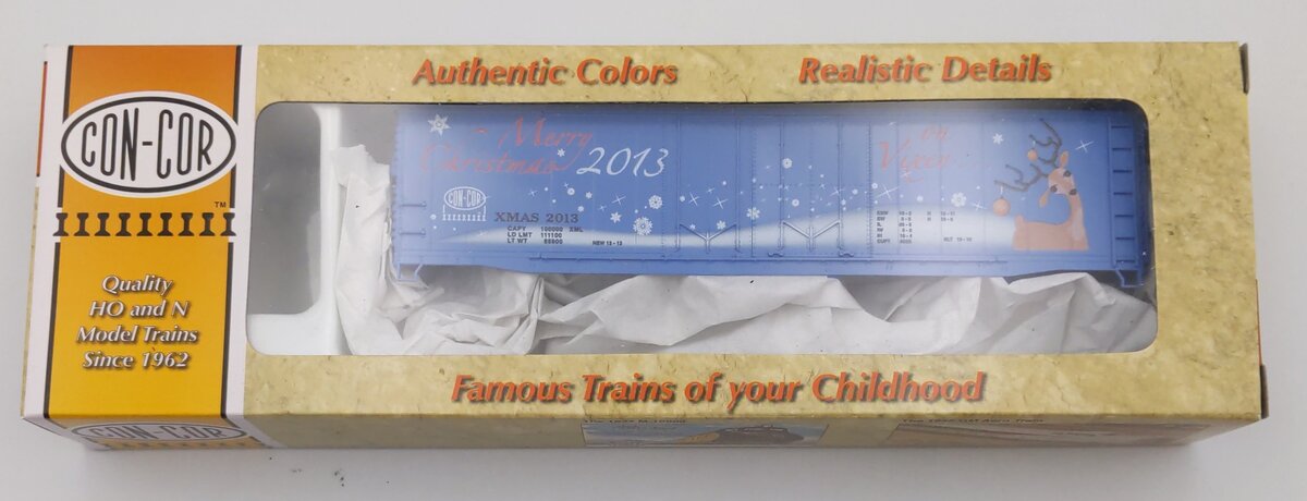 Con-Cor 0001-02013H HO "On Vixen" Christmas Box Car Kit