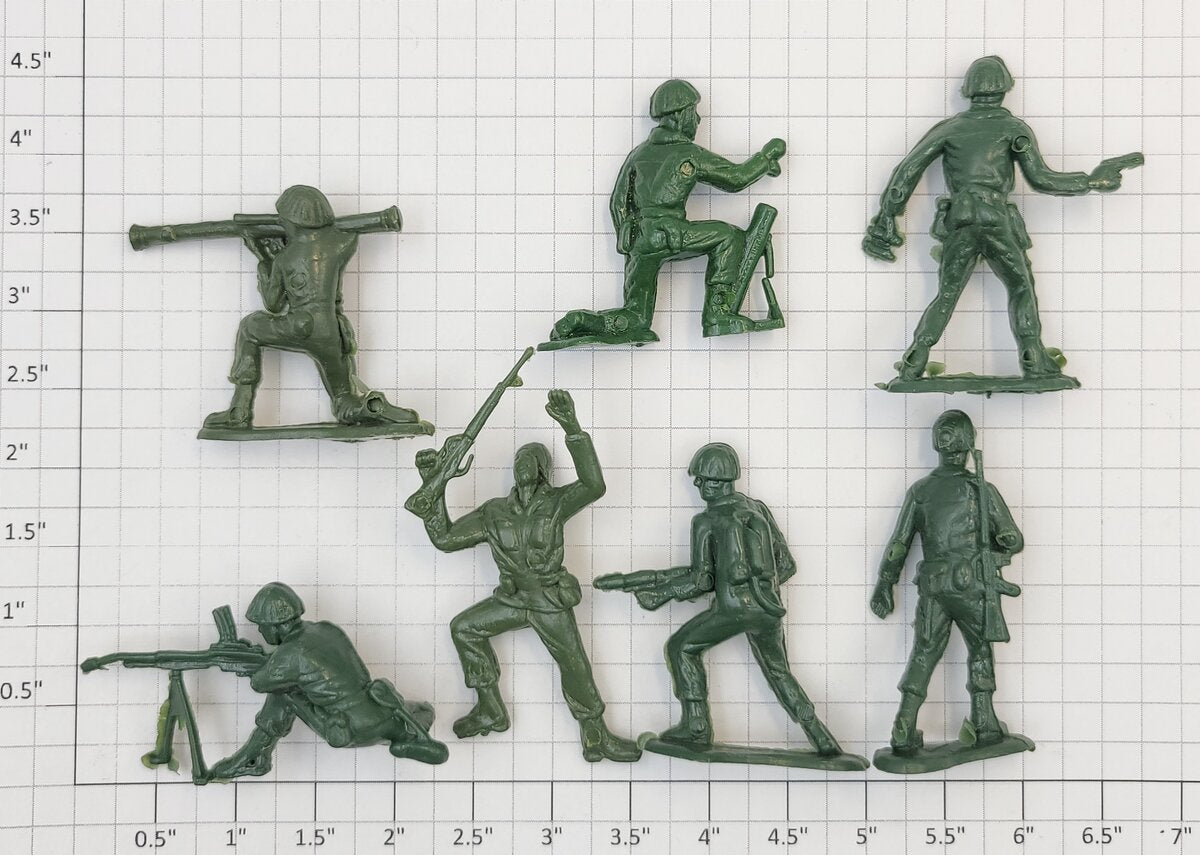 Acme 26-549 Army Man Figure Assortment (Bag of 7)