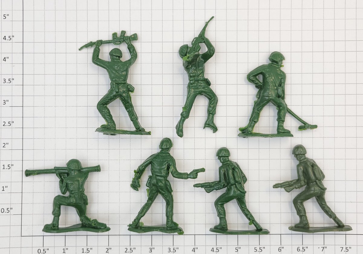 Acme 26-550 Army Man Figure Assortment (Bag of 7)