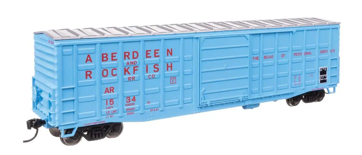 Walthers 910-46703 HO Aberdeen & Rockfish 50' Waffle Side Boxcar RTR #1534