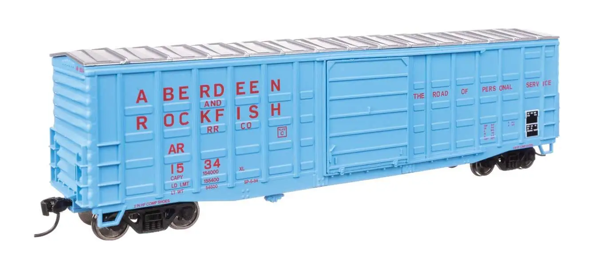 Walthers 910-46703 HO Aberdeen & Rockfish 50' Waffle Side Boxcar RTR #1534