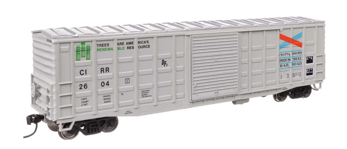 Walthers 910-46704 HO CIRR (Youngstown Door) 50' Waffle Side Boxcar RTR #2604