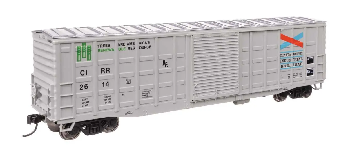 Walthers 910-46705 HO CIRR (Youngstown Door) 50' Waffle Side Boxcar RTR #2614