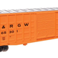 Walthers 910-46710 HO DRGW (Youngstown Door) 50' Waffle Side Boxcar RTR #65301