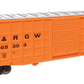 Walthers 910-46711 HO DRGW (Youngstown Door) 50' Waffle Side Boxcar RTR #65303