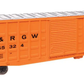 Walthers 910-46712 HO DRGW (Youngstown Door) 50' Waffle Side Boxcar RTR #65324