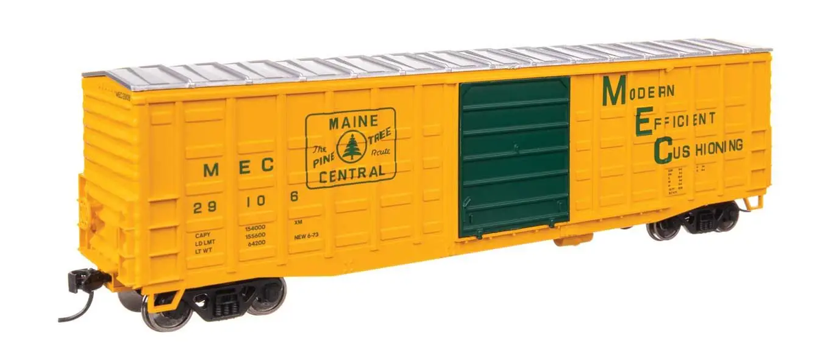 Walthers 910-46713 HO Maine Central 50' Waffle Side Boxcar Ready To Run #29106