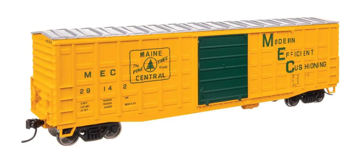 Walthers 910-46714 HO Maine Central 50' Waffle Side Boxcar Ready To Run #29142