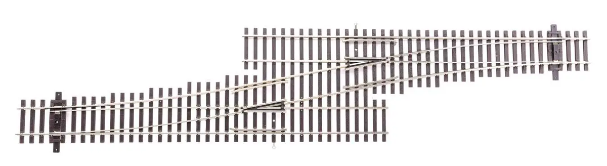 Walthers 948-83073 HO Code 83 Nickel Silver No. 5 Single Crossover LH Turnout