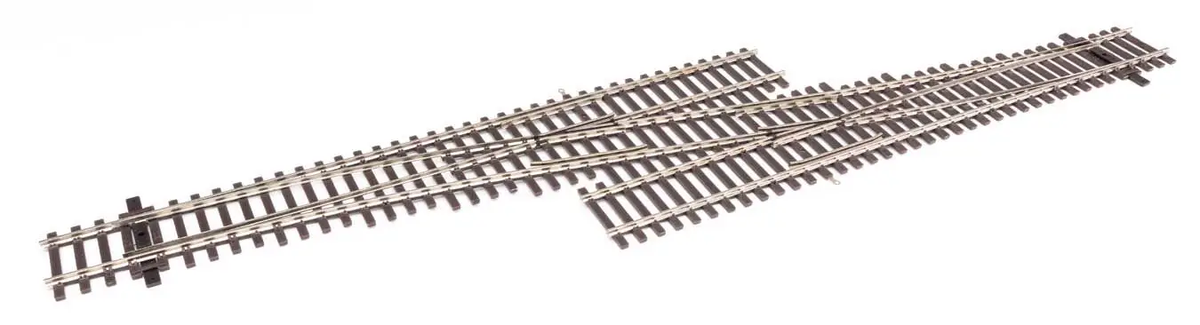 Walthers 948-83074 HO Code 83 Nickel Silver No. 5 Single Crossover RH Turnout
