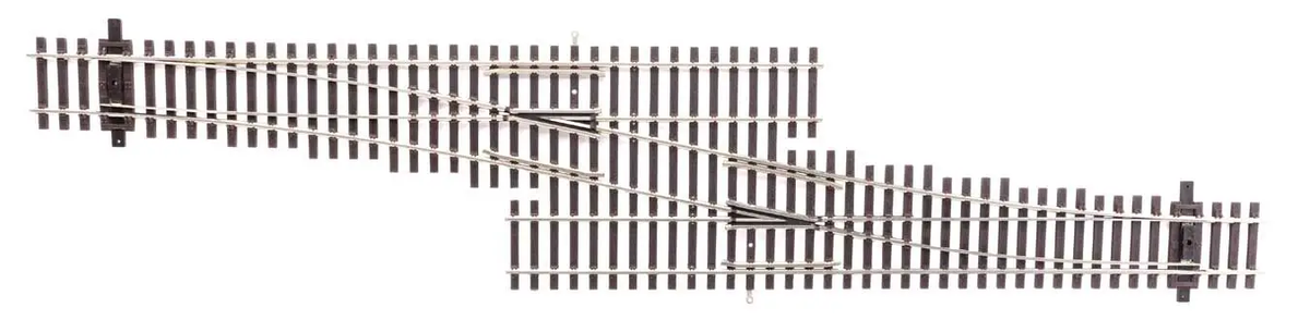 Walthers 948-83074 HO Code 83 Nickel Silver No. 5 Single Crossover RH Turnout