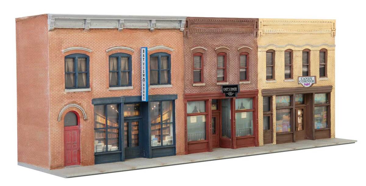 Walthers 933-4072 HO Merchant Row Background Building Kit