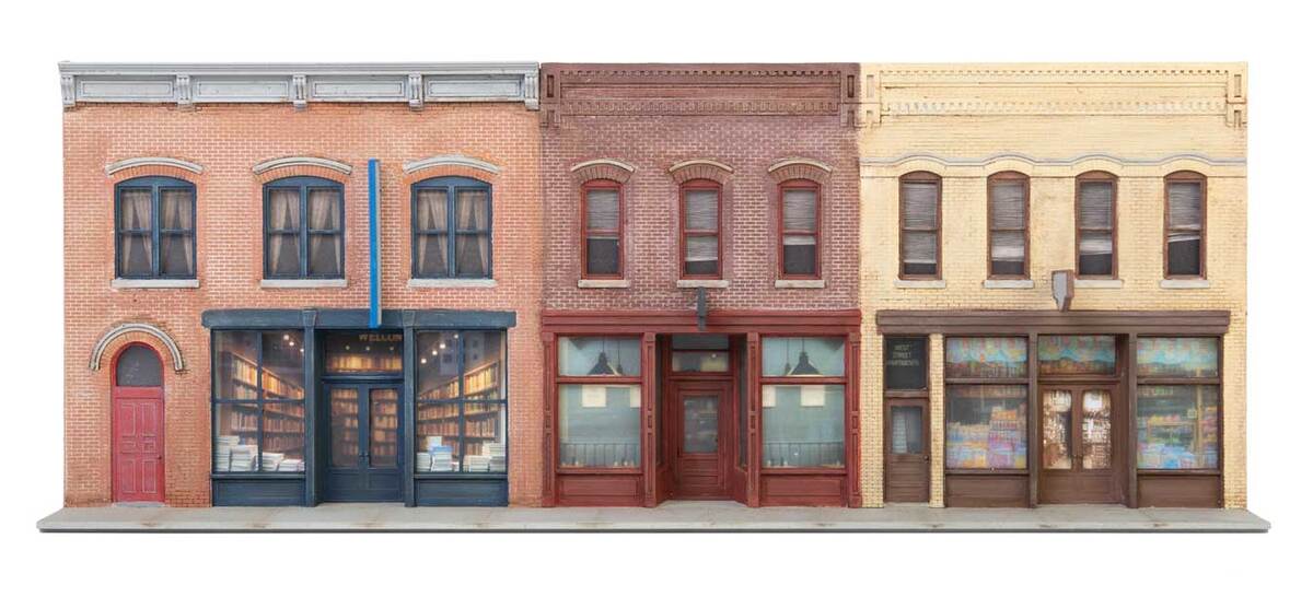 Walthers 933-4072 HO Merchant Row Background Building Kit