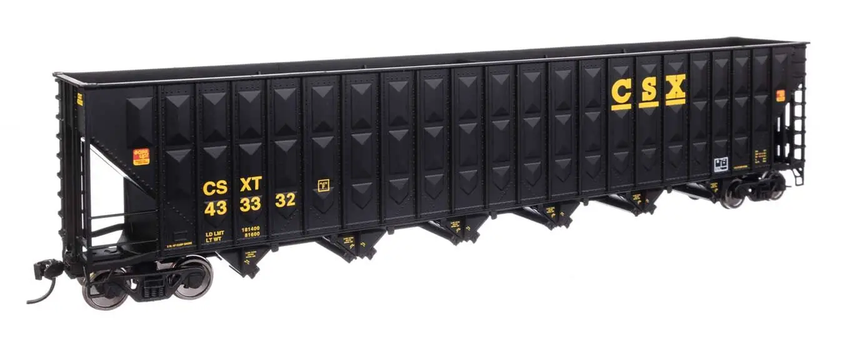 Walthers 910-56342 HO CSX 73' Greenville 7,000 Cubic ft Wood Chip Hopper #433332