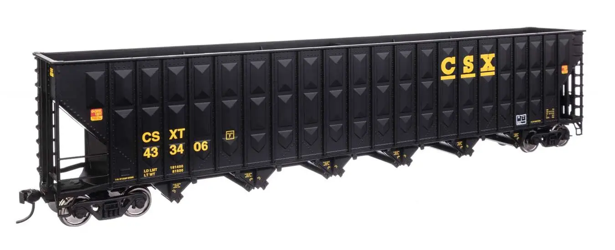 Walthers 910-56343 HO CSX 73' Greenville 7,000 Cubic ft Wood Chip Hopper #433406
