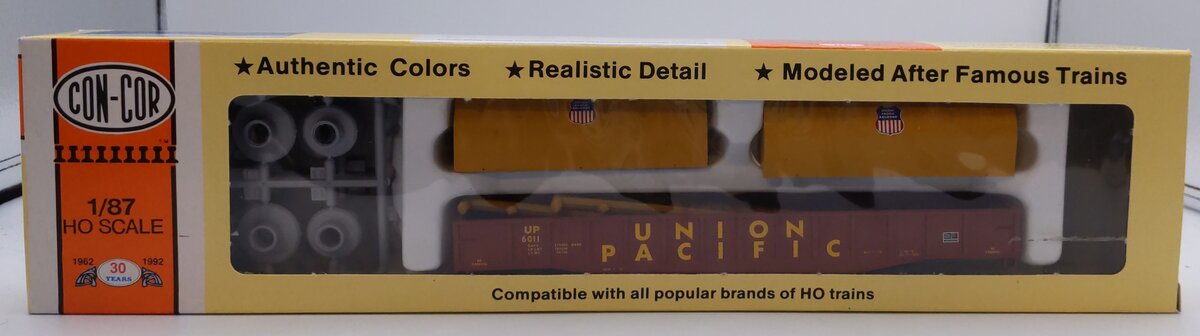 Con-Cor 0001-009062 HO Union Pacific Coil Gondola W/Round Covers
