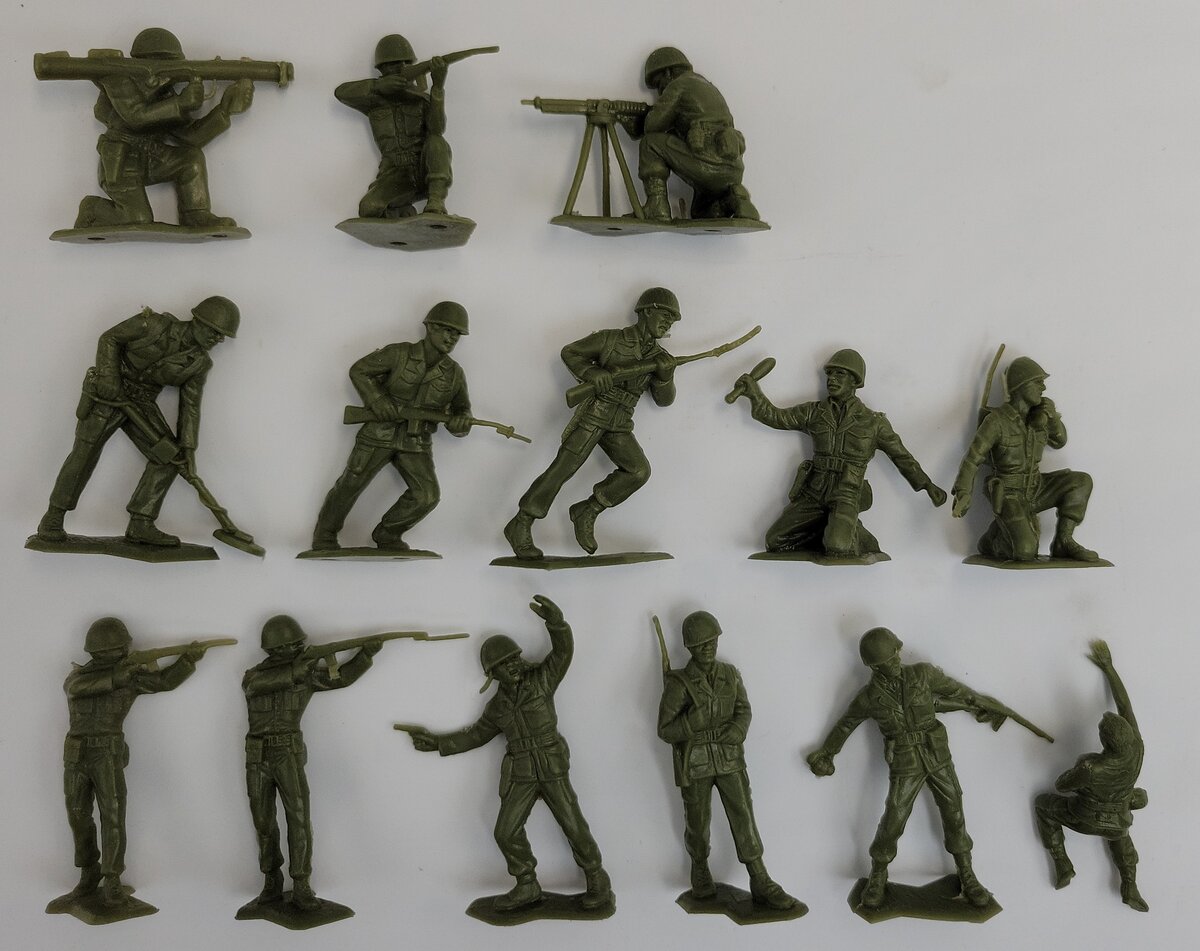 Acme 26-809 Army Man Figure Assortment (Bag of 14)