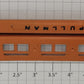 Lionel 607-3 Prewar Orange Pullman Car Metal Window Insert - Repainted