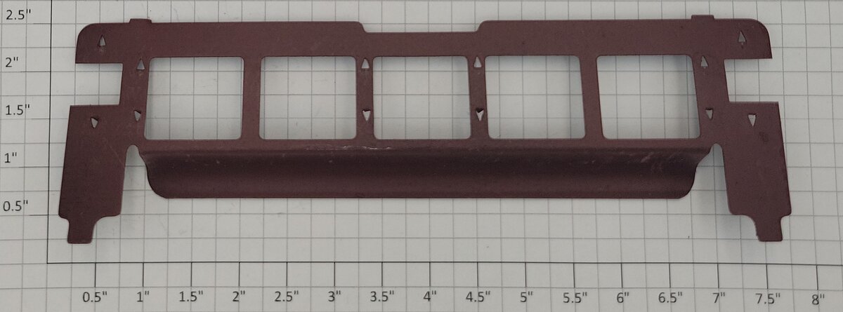 Lionel 0926-1 O Gauge Prewar Brown Wood Grain Metal Window Insert