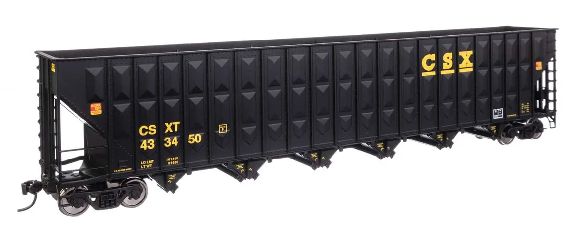 Walthers 910-56344 HO CSX 73' Greenville 7,000 Cubic ft Wood Chip Hopper #433450