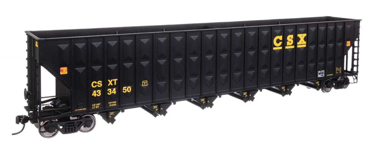 Walthers 910-56344 HO CSX 73' Greenville 7,000 Cubic ft Wood Chip Hopper #433450