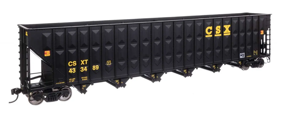 Walthers 910-56345 HO CSX 73' Greenville 7,000 Cubic ft Wood Chip Hopper #433489