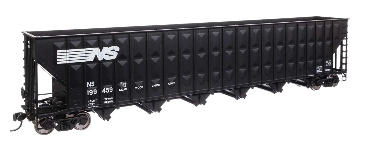 Walthers 910-56358 HO NS 73' Greenville 7,000 Cubic ft. Wood Chip Hopper #199459