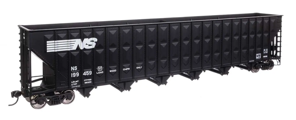 Walthers 910-56358 HO NS 73' Greenville 7,000 Cubic ft. Wood Chip Hopper #199459