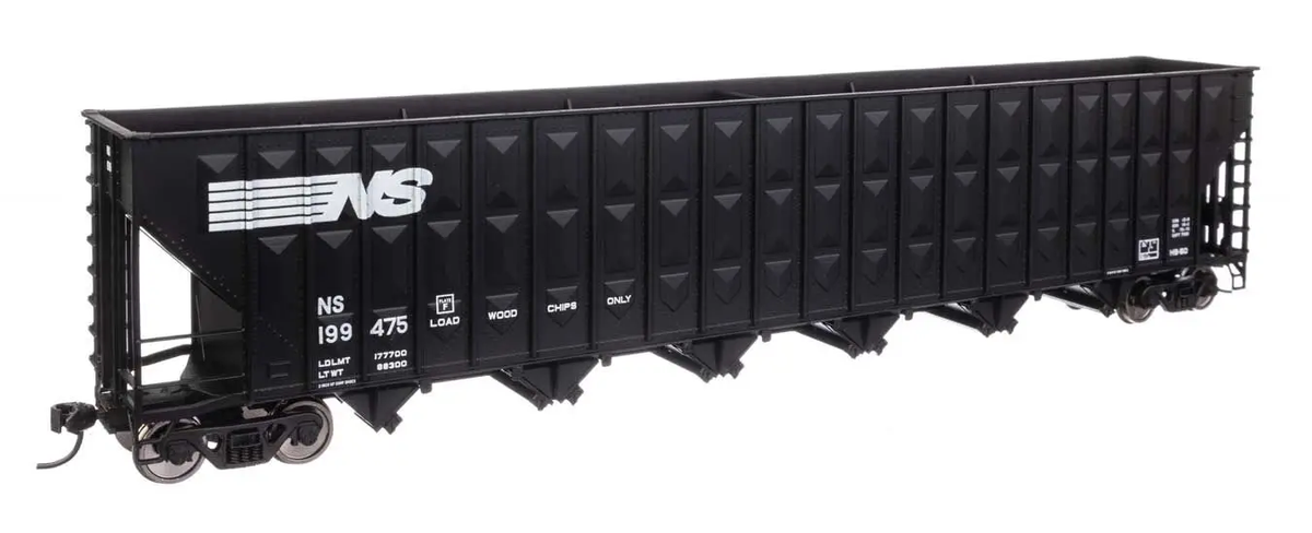 Walthers 910-56359 HO NS 73' Greenville 7,000 Cubic ft. Wood Chip Hopper #199475