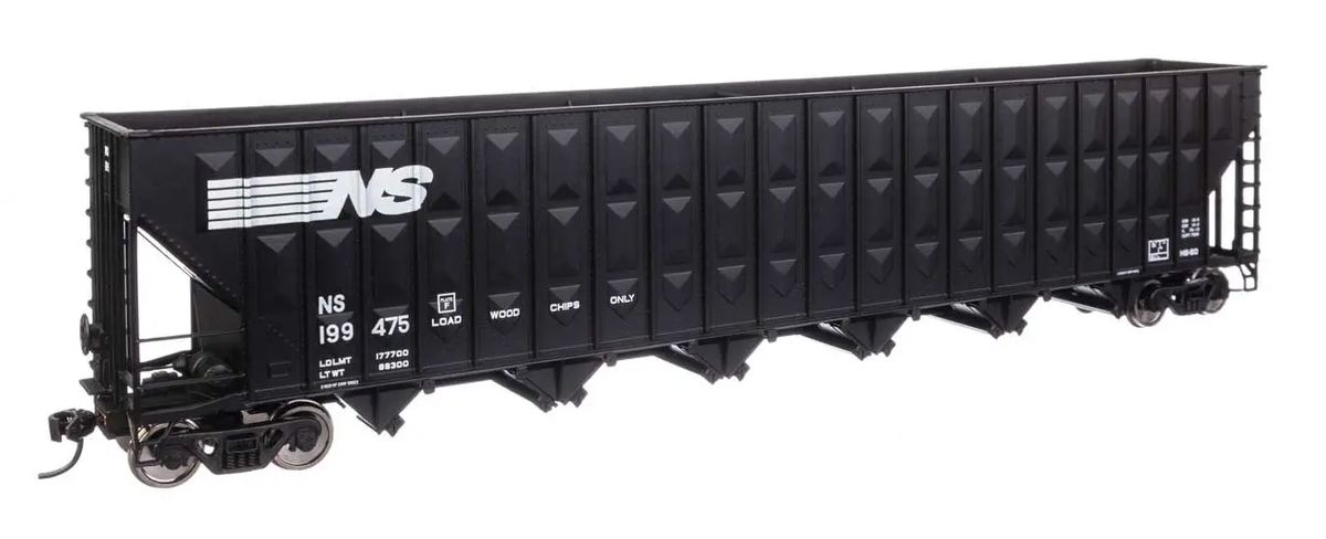 Walthers 910-56359 HO NS 73' Greenville 7,000 Cubic ft. Wood Chip Hopper #199475