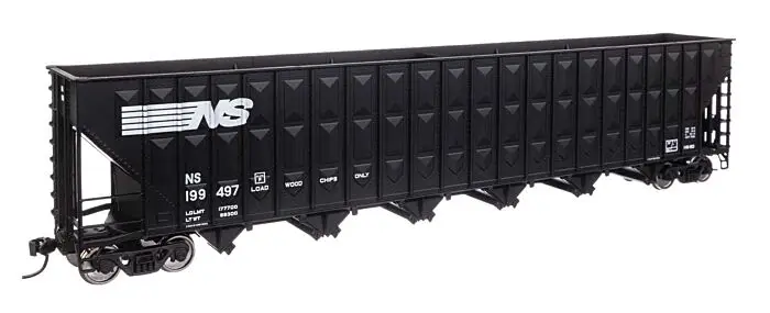 Walthers 910-56360 HO NS 73' Greenville 7,000 Cubic ft. Wood Chip Hopper #199497