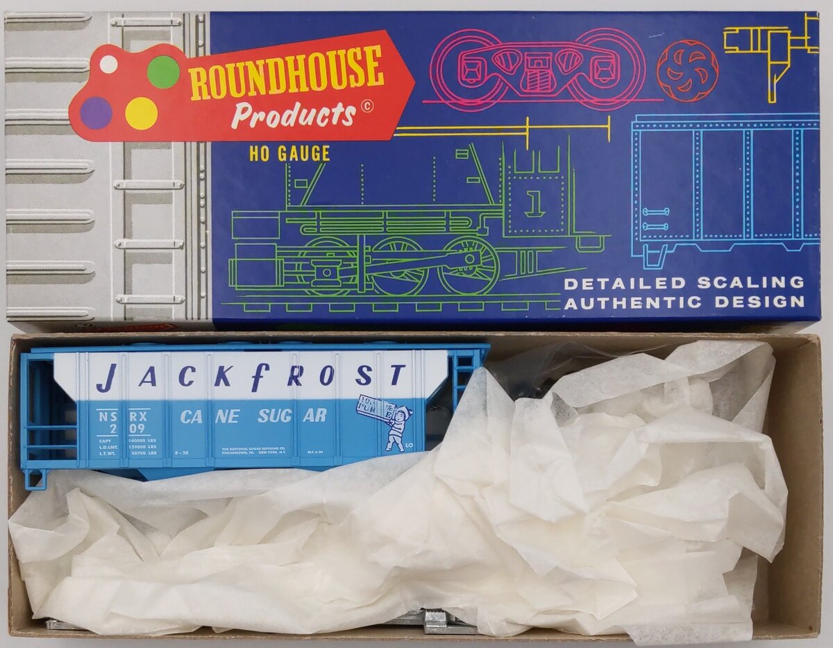 Roundhouse 1434 HO Jack Frost 2-Bay Covered Hopper Kit