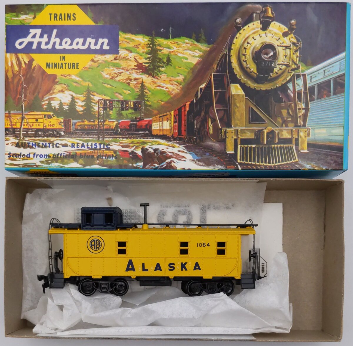 Athearn HO Alaska Caboose Custom Painted Alaska Train Company