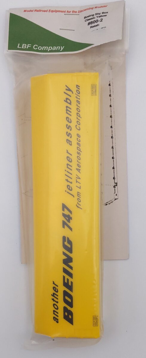 LBF 800-2 HO Boeing Sky Box Yellow