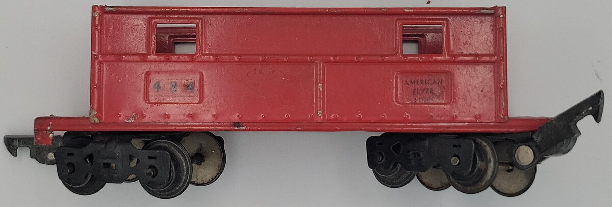 American Flyer 484X Cupola Caboose with Trucks without Roof