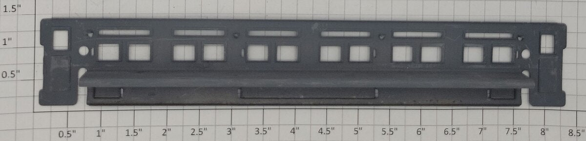 Lionel 600-1 O Gauge Prewar Primed 600 Pullman Car Inside Window Insert