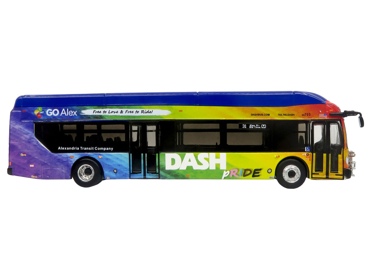 Iconic Replicas 87-0609 1:87 Dash Pride Livery NFI Xcelsior XN40 Transit Bus