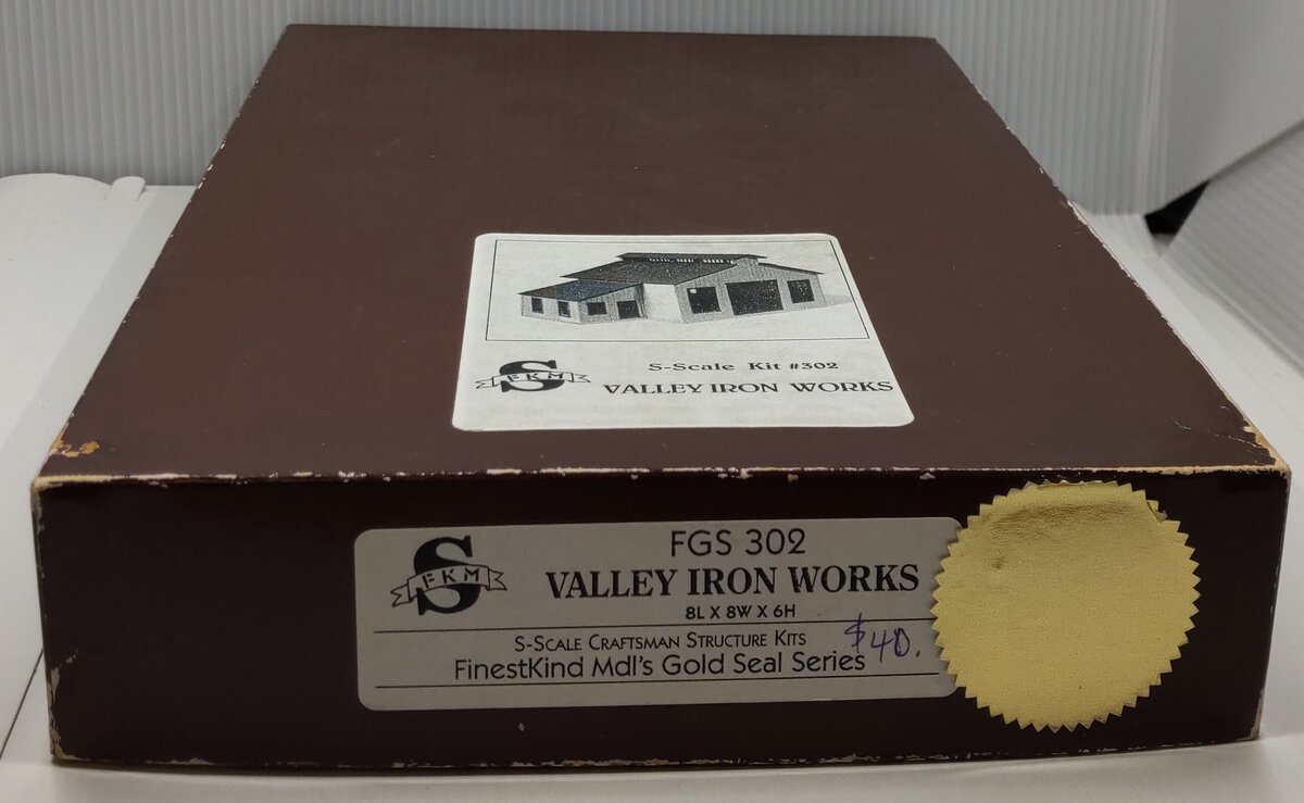 Finestkind Models 302 S Scale Valley Iron Works Building Kit-Gold Seal Series