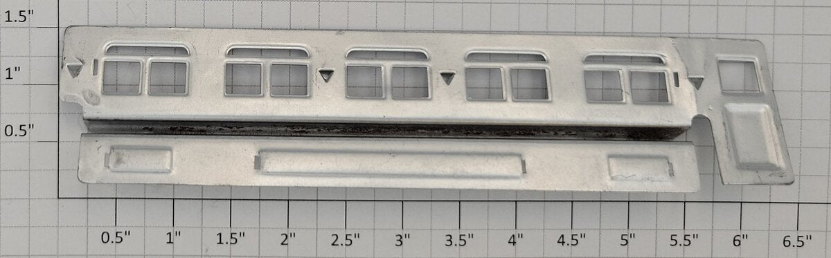 Lionel 611-1 O Gauge Prewar Observation Car LH Inside Window Frame