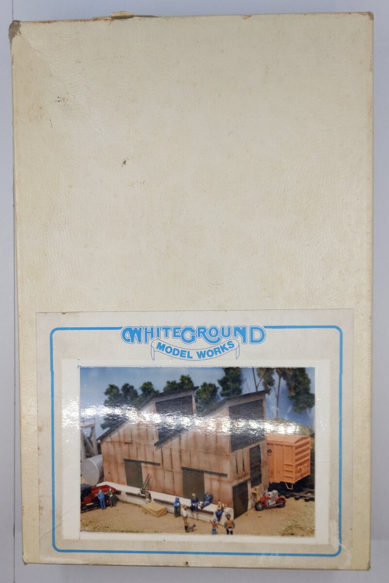 White Ground 3001 S Scale Wooster Gas Warehouse Model Building Kit