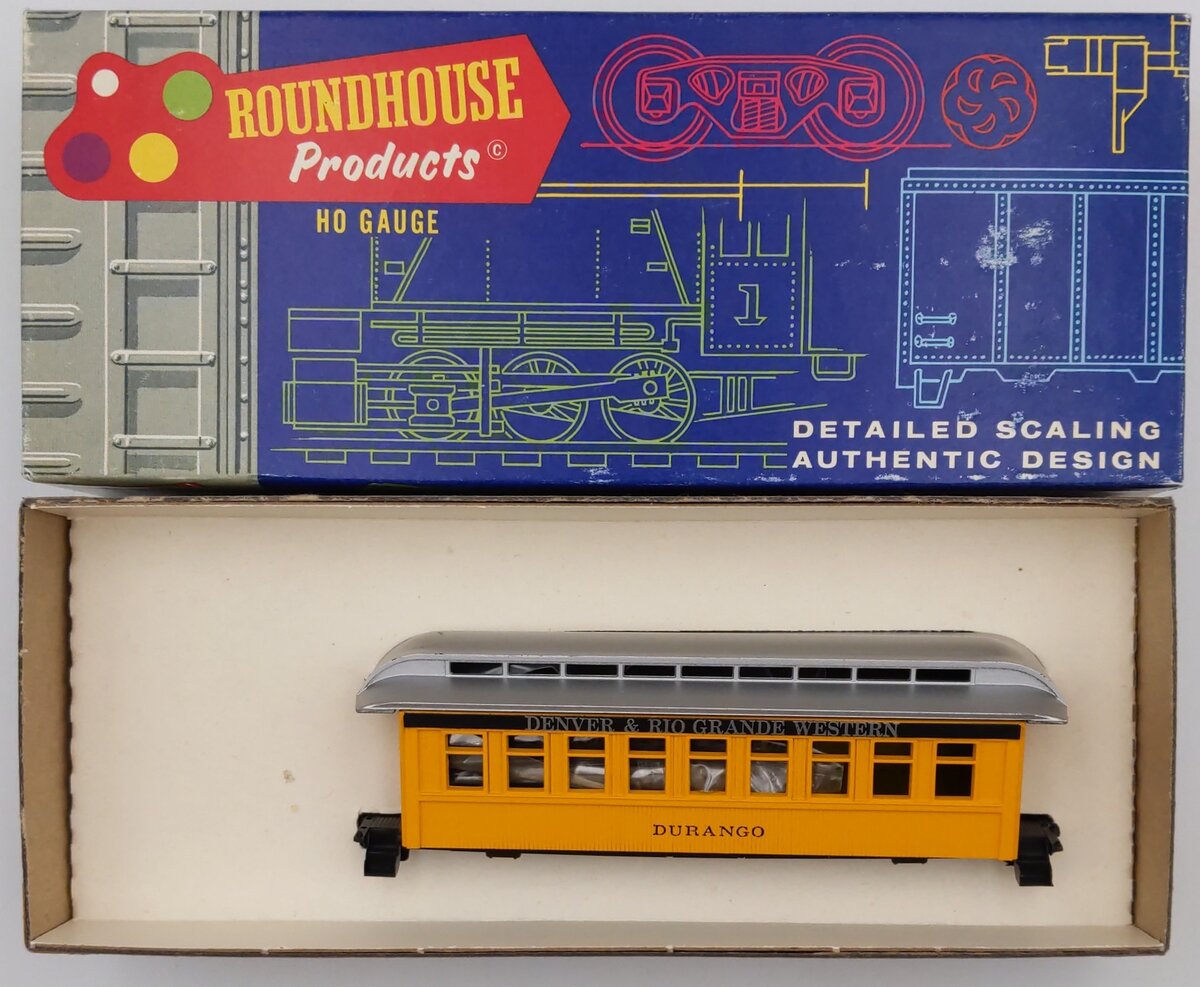 Roundhouse 3702 HO 34' Overton Coach "Durango" Kit