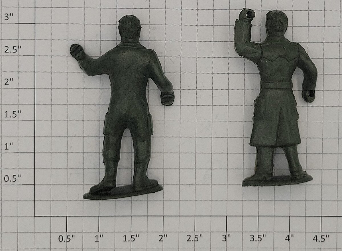 Acme 0929-8 G Scale Plastic Military Figure Assortment (Bag of 10)