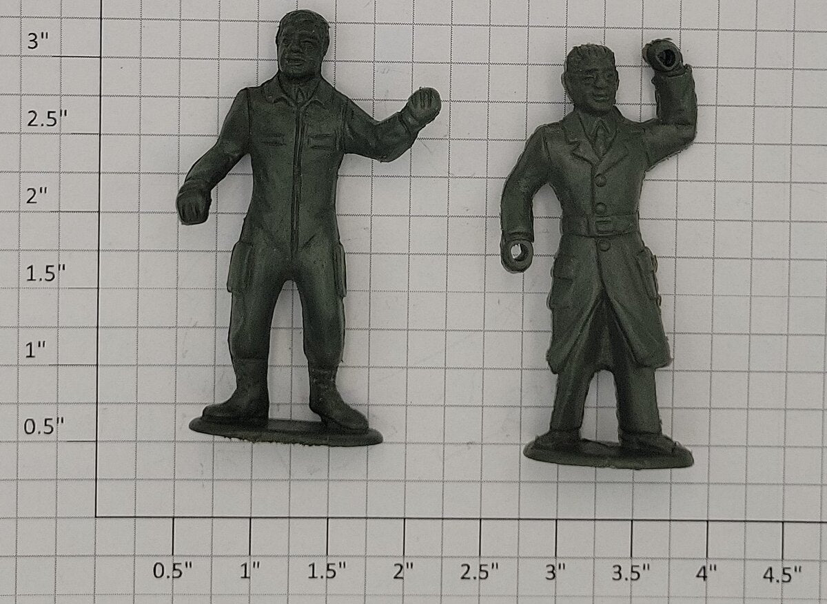 Acme 0929-8 G Scale Plastic Military Figure Assortment (Bag of 10)