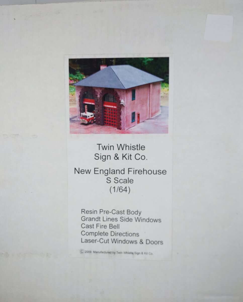 Twin Whistle Sign & Kit Co. S04 S Scale Boston/NE Fire Station Buildin ...
