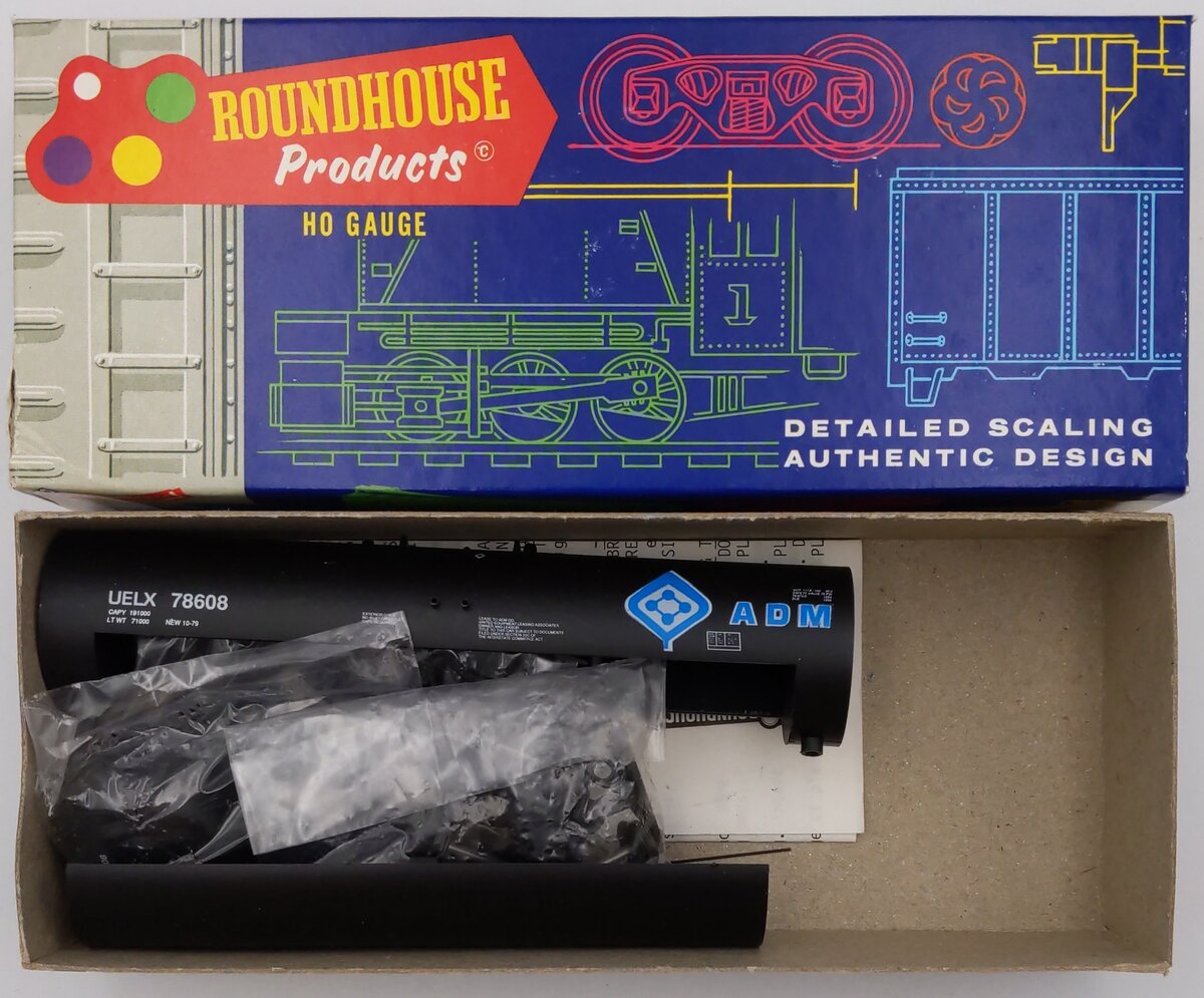 Roundhouse 3250 HO 50' ADM AMX Tank Car Kit