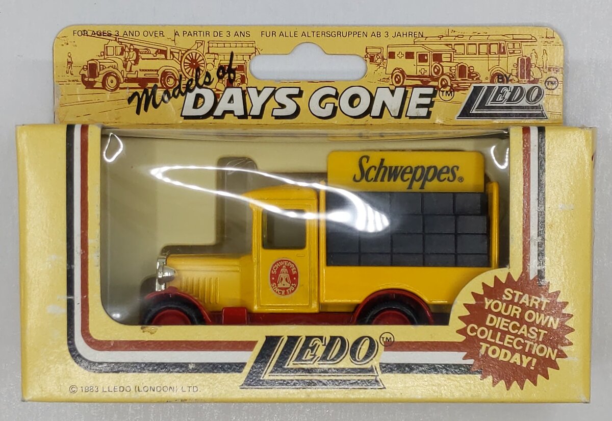 Lledo Schweppes Days-Gone Diecast 1:64 1934 Chevrolet Bottle Truck "Schweppes