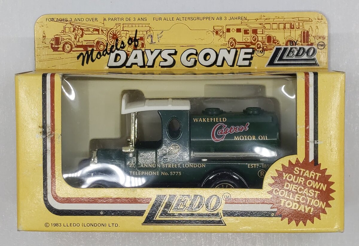 Lledo Days-Gone Die-Cast 1:64 Castro Oil Model "T" Ford Tanker Car "Castro Oil"