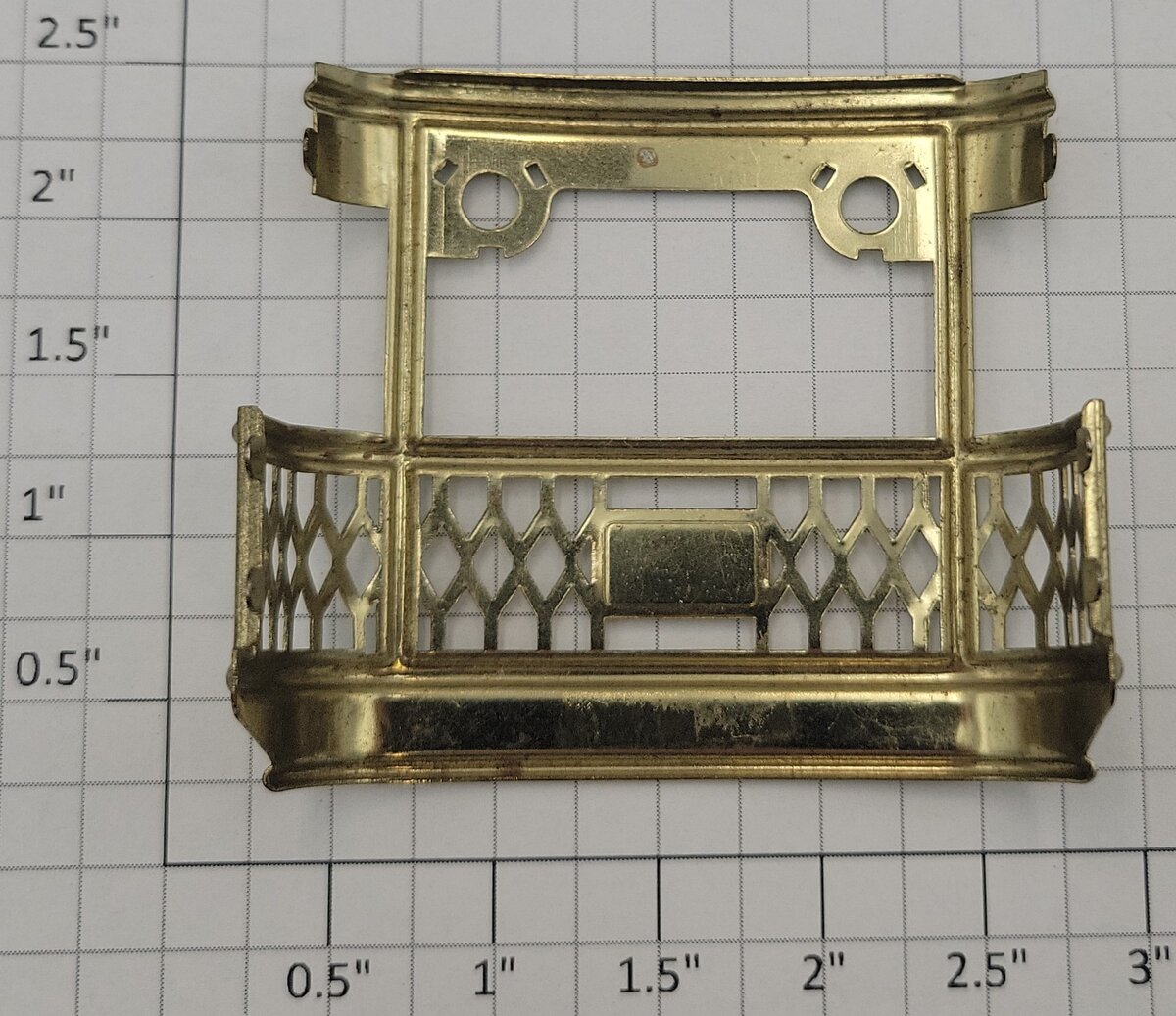 MTH TP-SP2614 O Gauge Brass Observation Car End Rail
